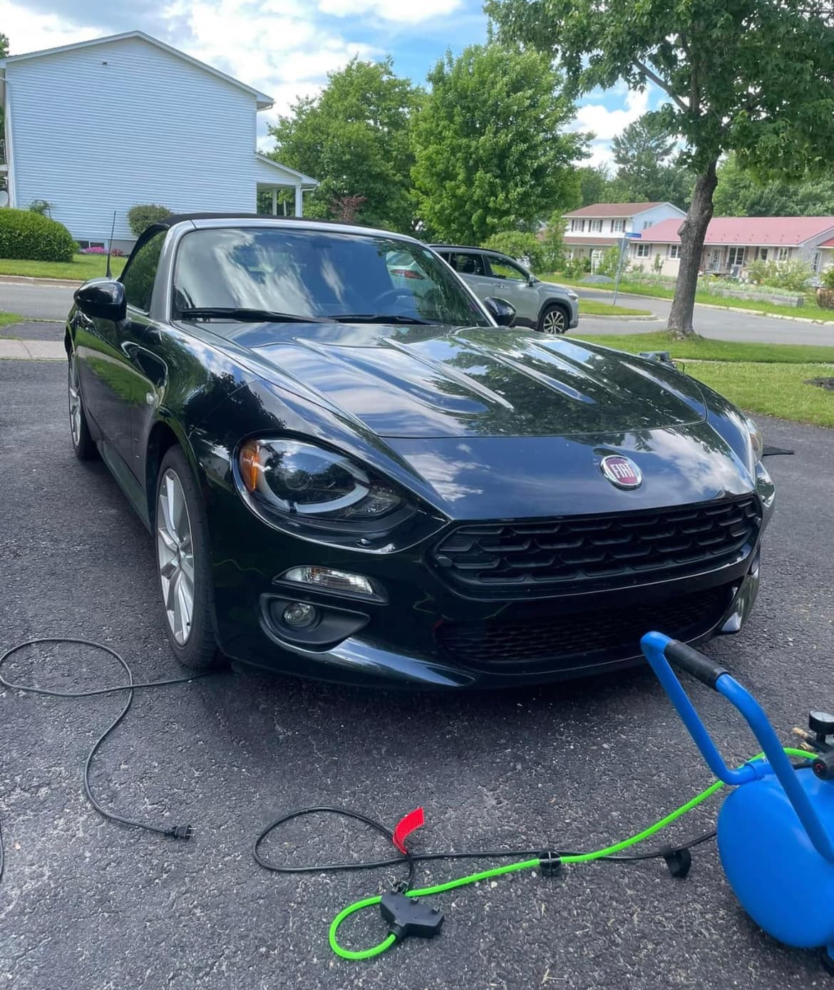 Fiat 124 Spider detailed by Shine Mobile Detailing